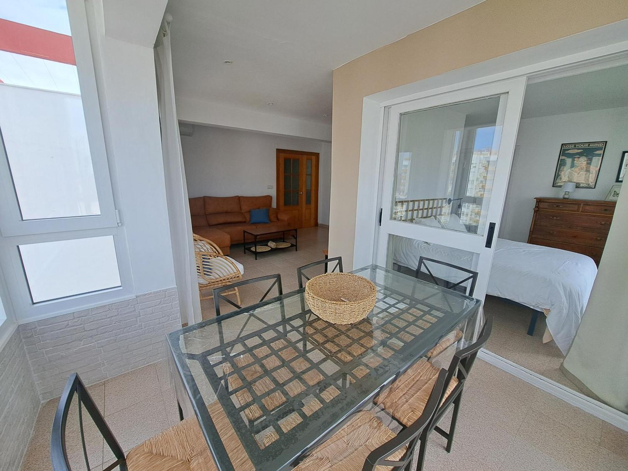 Atico Primera Linea De Playa Con Vistas Al Mar-climatizado-wifi-parking Apartment *